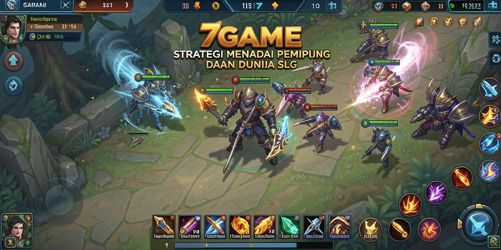 Screenshot gameplay 7GAME yang menampilkan aksi strategis yang mendebarkan.