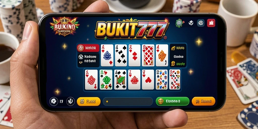 Tampilan gameplay seru di BUKIT777 dengan berbagai mode Domino.