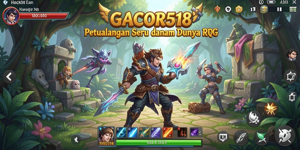 Tampilan menarik dari gameplay RPG GACOR518 yang menegangkan.