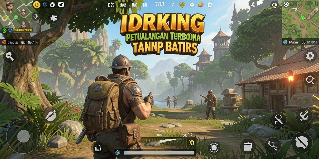Tangkapan layar gameplay menampilkan petualangan mendalam di dunia terbuka.