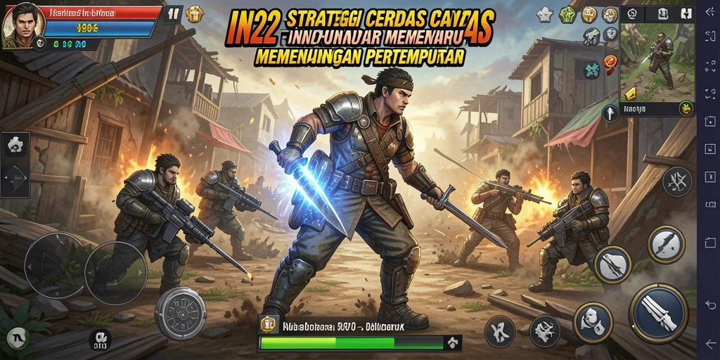 Tampilan gameplay IN22 yang menegangkan dengan strategi yang kompleks.