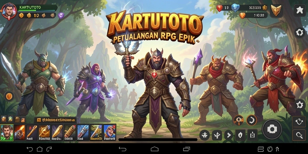 Tampilan gameplay KARTUTOTO yang menarik di dunia RPG.