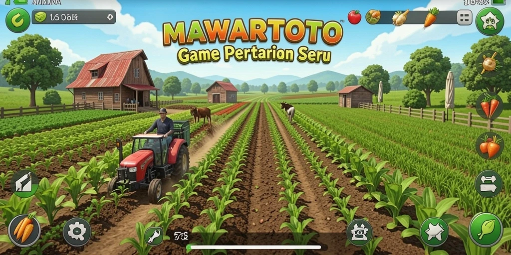 Tangkapan layar menunjukkan gameplay seru dari permainan pertanian MAWARTOTO.