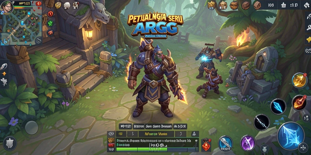 Tampilan gameplay seru di dunia ARPG yang memukau.
