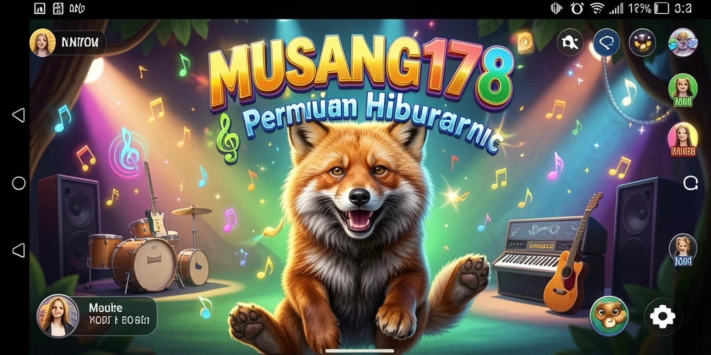 Tampilan gameplay MUSANG178 yang penuh warna dan interaktif.